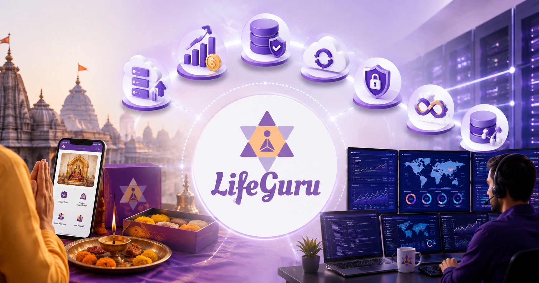 LifeGuru Absorbing festival-scale demand on a devotional commerce platform